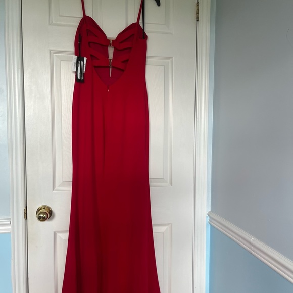 Betsy & Adam - Plungeneck Cross-Back Gown - Picture 6 of 6